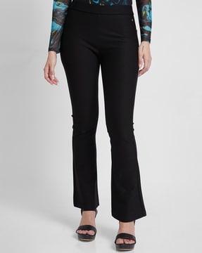 women high-rise bootcut trousers