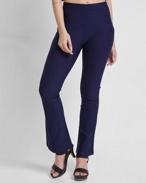 women high-rise bootcut trousers