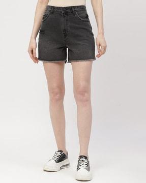 women high rise city shorts