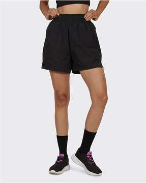 women high-rise knit shorts