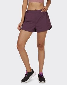 women high-rise knit shorts