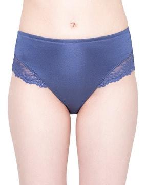 women high-rise lace hipster