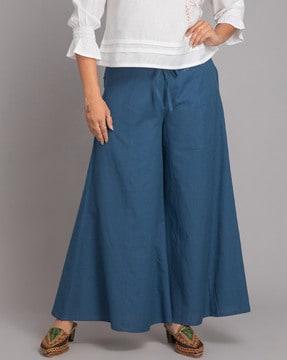 women high-rise relaxed fit culottes