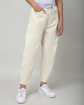 women high-rise relaxed fit jeans