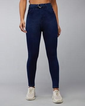 women high-rise relaxed fit jeans