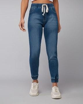 women high-rise relaxed fit jeans