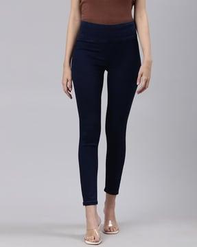 women high-rise skinny fit jeans