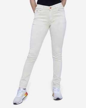 women high-rise skinny fit jeans