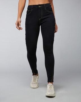 women high-rise skinny fit jeans