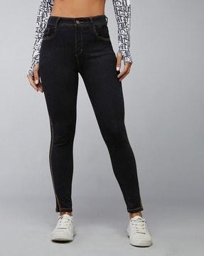 women high-rise skinny fit jeans