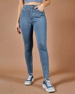 women high-rise skinny jeans