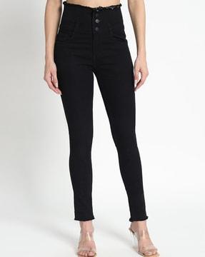 women high-rise skinny jeans