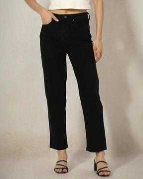 women high-rise slim fit jeans