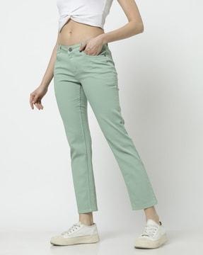 women high-rise slim fit jeans