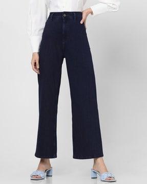 women high rise wide jeans