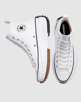 women high-top lace-up sneakers