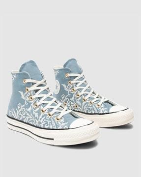 women high-top lace-up sneakers