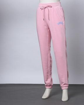 women high-waist terry track pants