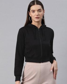 women hoodie with split-kangaroo pockets