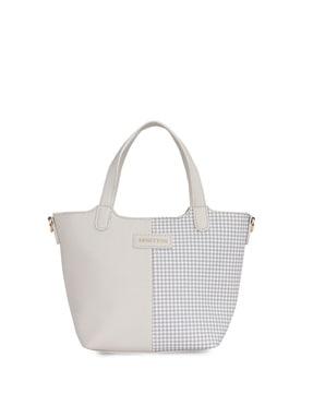 women houndstooth print tote bag