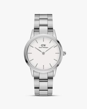 women iconic link round analogue watch - dw00100205