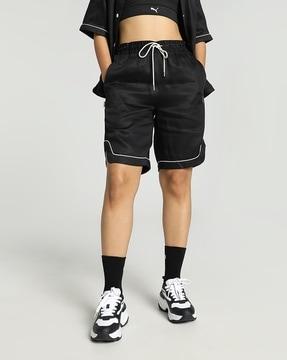 women infuse woven shorts