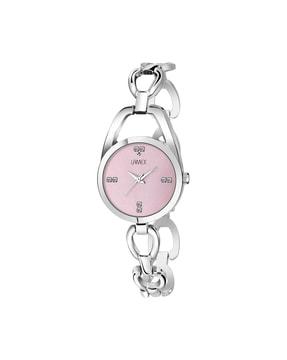 women innovadlx-5028-ss-pnk water-resistant analogue watch