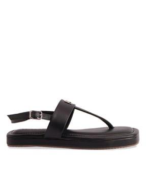 women ivanka t-strap flat sandals