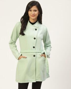 women jacket with button closure