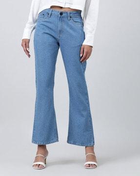 women jeans with 5-pocket styling