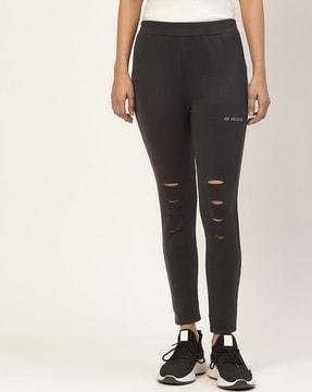 women jeggings with elasticated waist