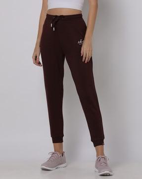 women joggers with elasticated drawstring waist