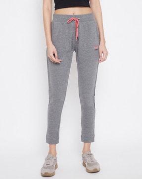 women joggers with typography print