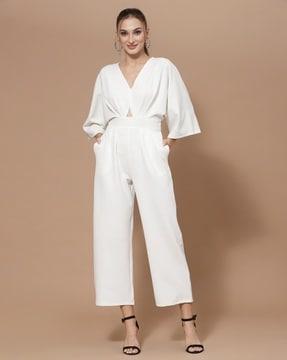 women jumpsuit with bell sleeves