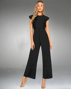 women jumpsuit with cap sleeves