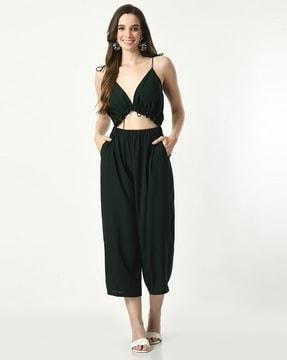 women jumpsuit with insert pockets