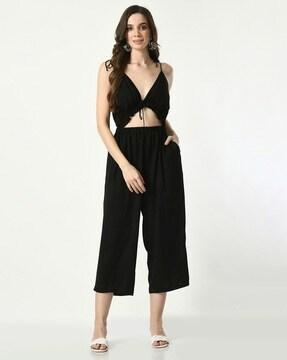 women jumpsuit with insert pockets