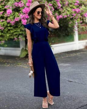 women jumpsuit with ruffles