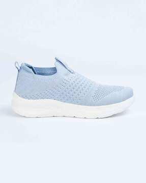 women knit slip-on sports shoes