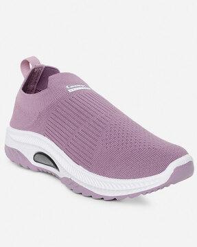 women knitted low-top slip-on shoes