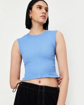 women knitted regular fit top