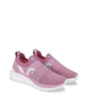 women knitted running sports shoes