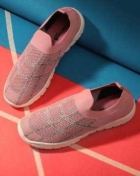 women knitted slip-on casual shoes