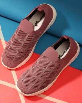 women knitted slip-on casual shoes