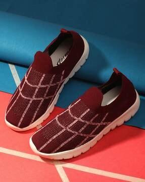 women knitted slip-on casual shoes