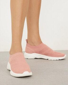 women knitted slip-on casual shoes