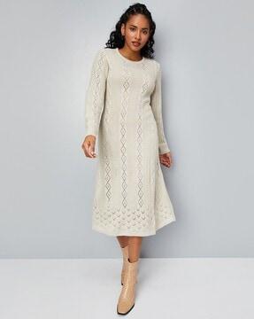 women knitted sweater dress