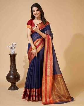 women kota doriya saree with zari border