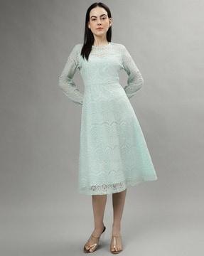 women lace a-line dress