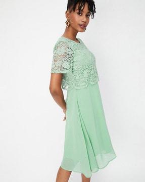 women lace a-line dress